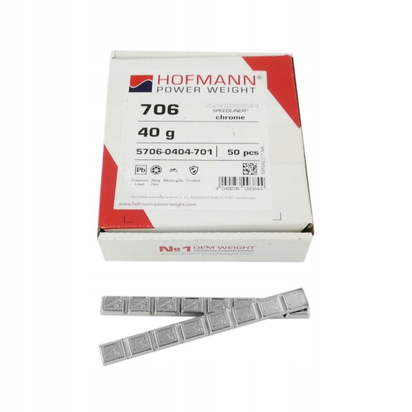 Ciezarki klejone motocykl H706 Chrom 50 szt