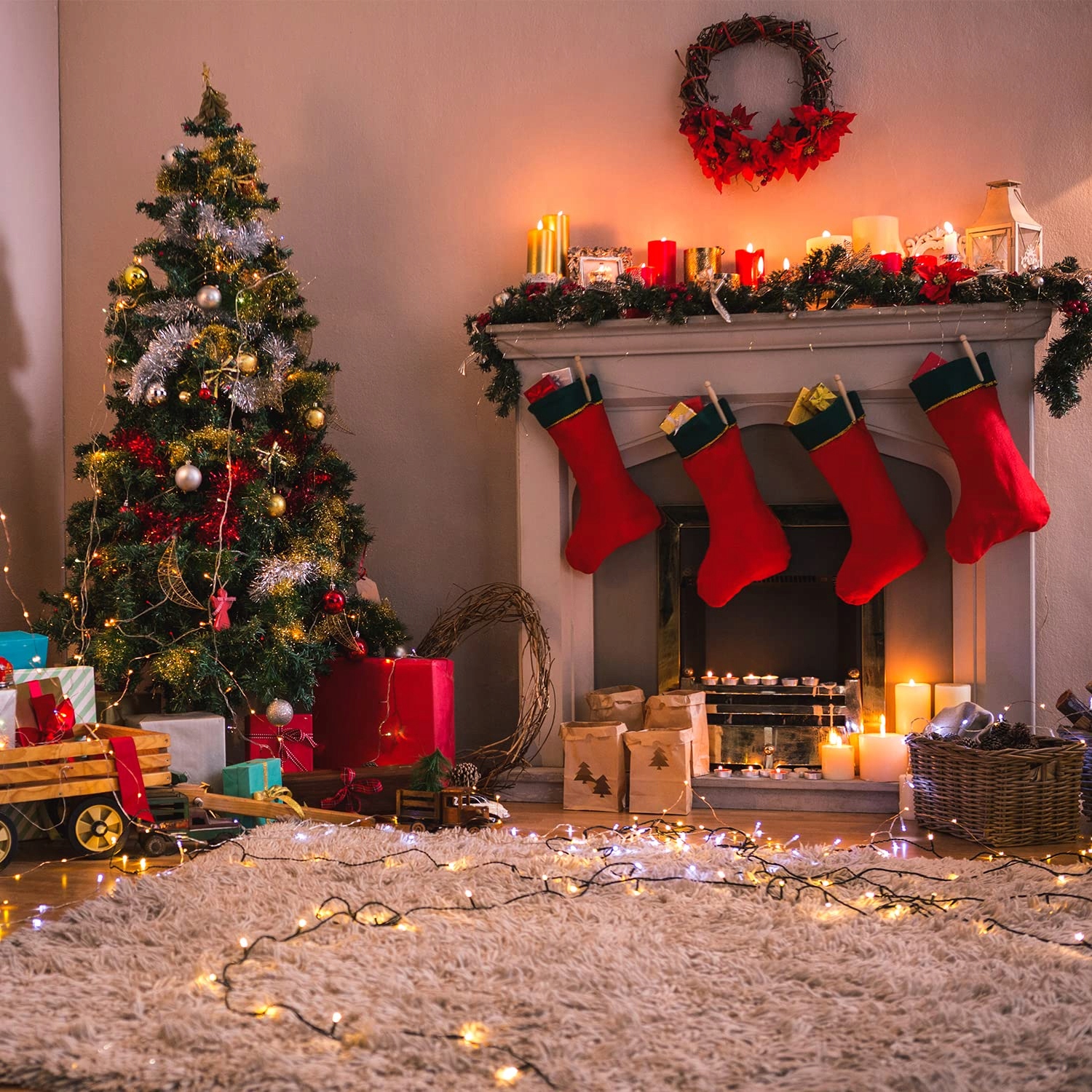 Łańcuch Światełka Lampki Świąteczne 300 LED 30M — miniatura 4