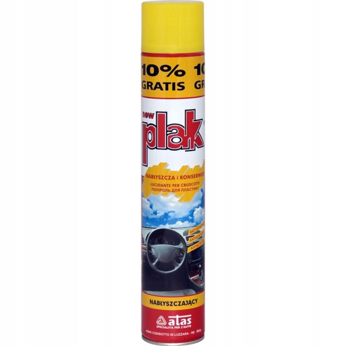 Plak Środek do czyszczenia kokpitu nabłyszczjący cytrynowy 750 ml Atas