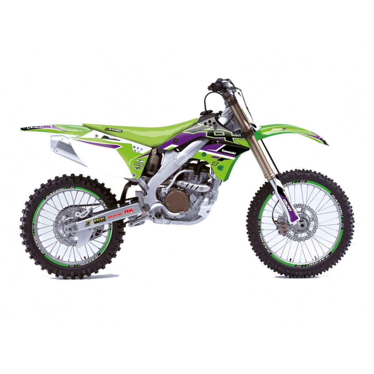 Blackbird Sada Nálepiek (oklein) Kawasaki Kx 250F '06-'08 Dream 5 Farieb