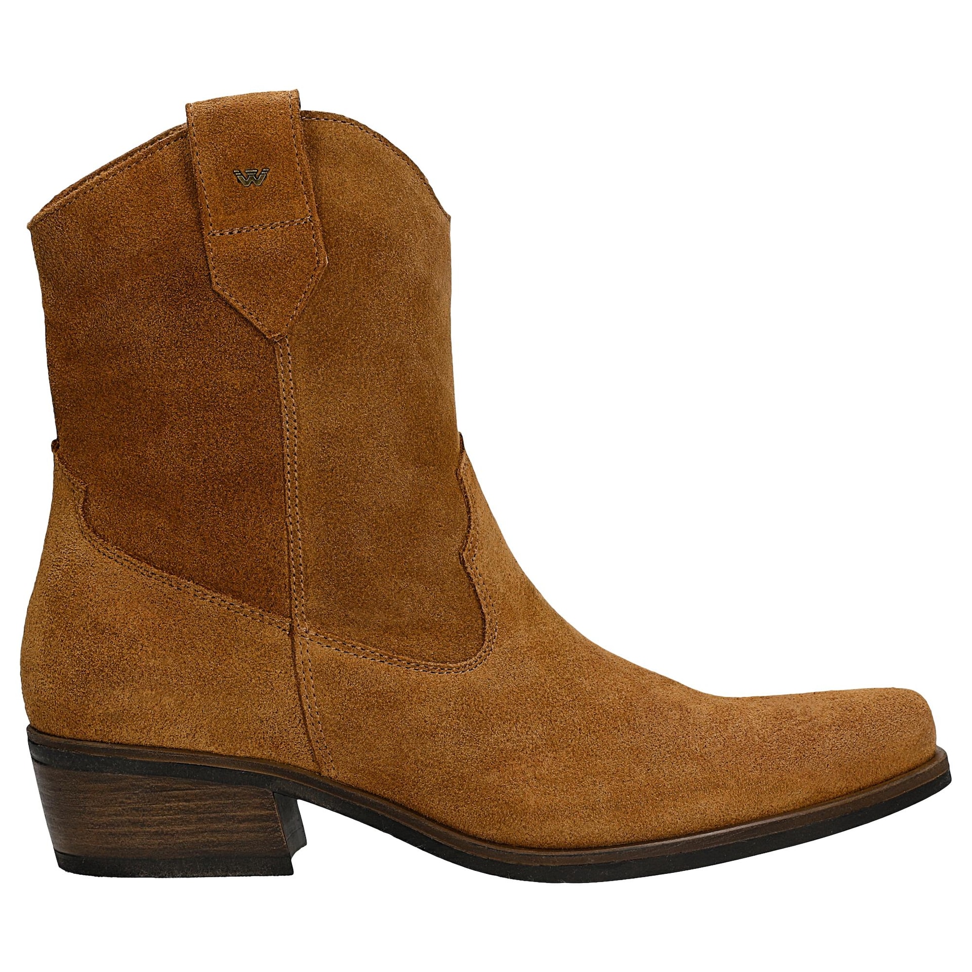 Hnědé kovbojské boty se zapínáním na zip, velikost vel.