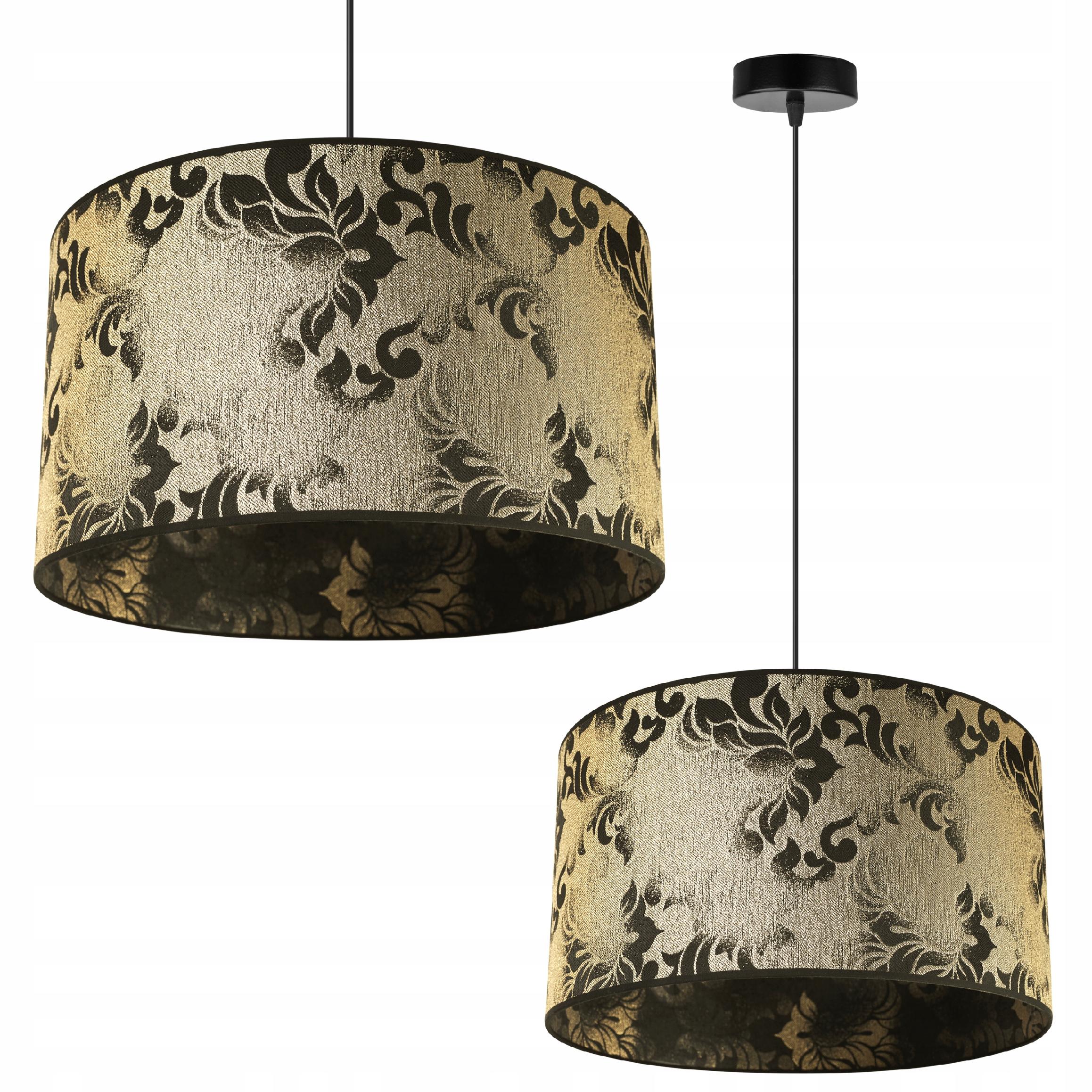 Závěsné Stropní Svítidlo S Jedním Stínítkem Glamour Zlatá Do Jídelny