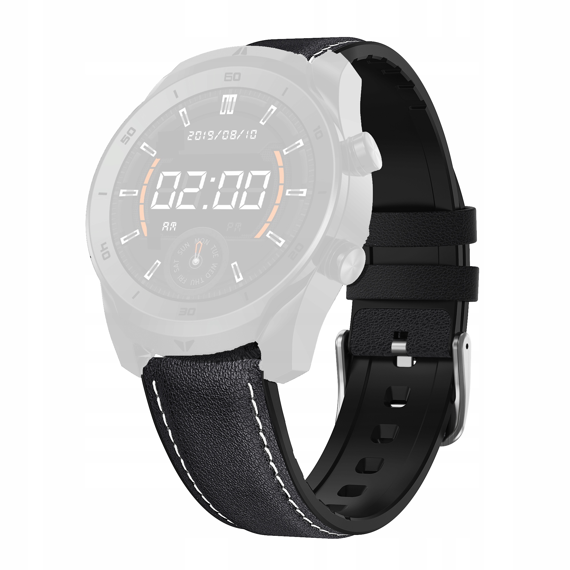 

Pasek Skóra Skórzano-silikonowy gumowy 22mm