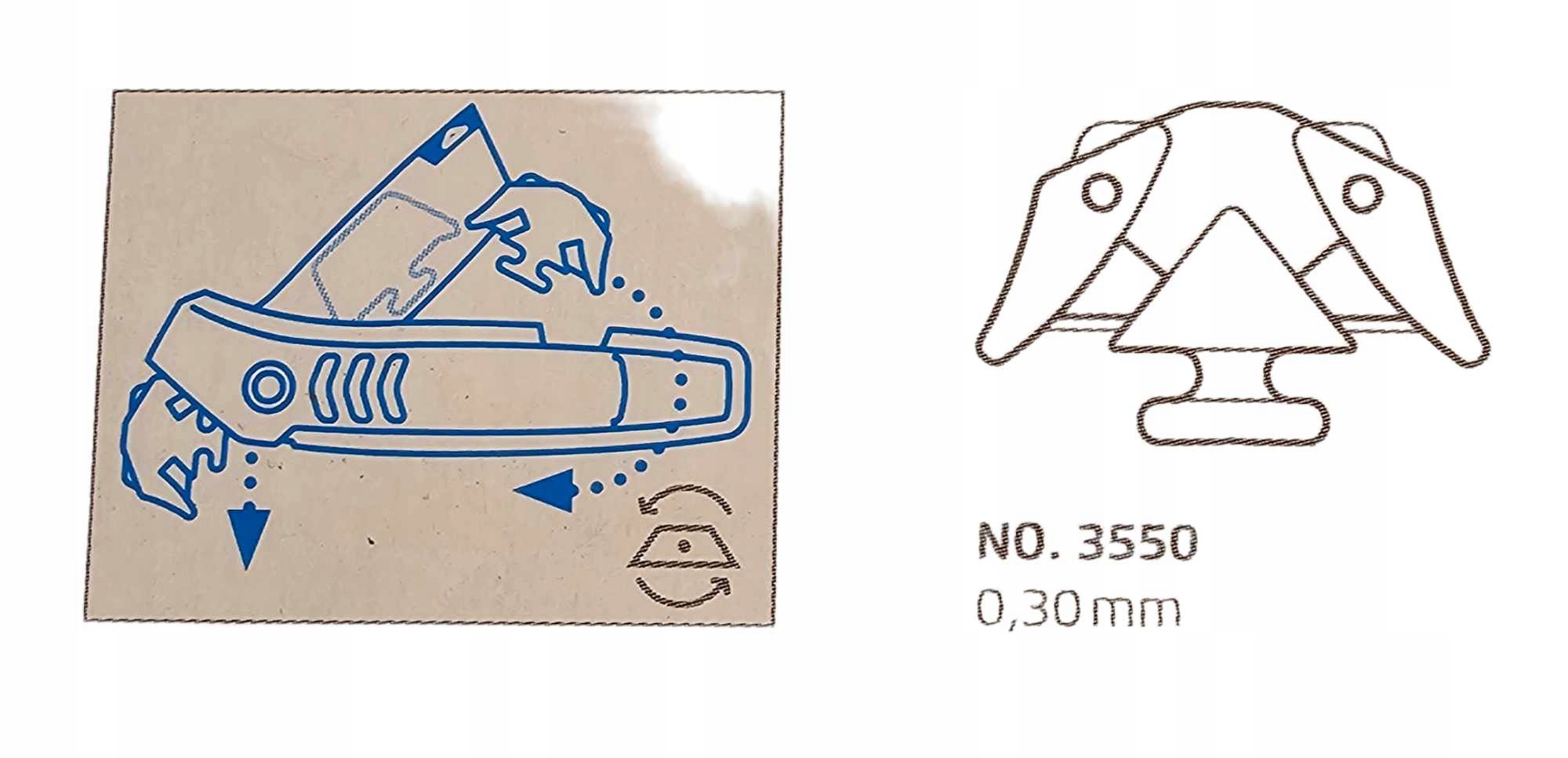 MARTOR SECUMAX 350 NÓŻ BEZPIECZNY Szerokość produktu 4 cm