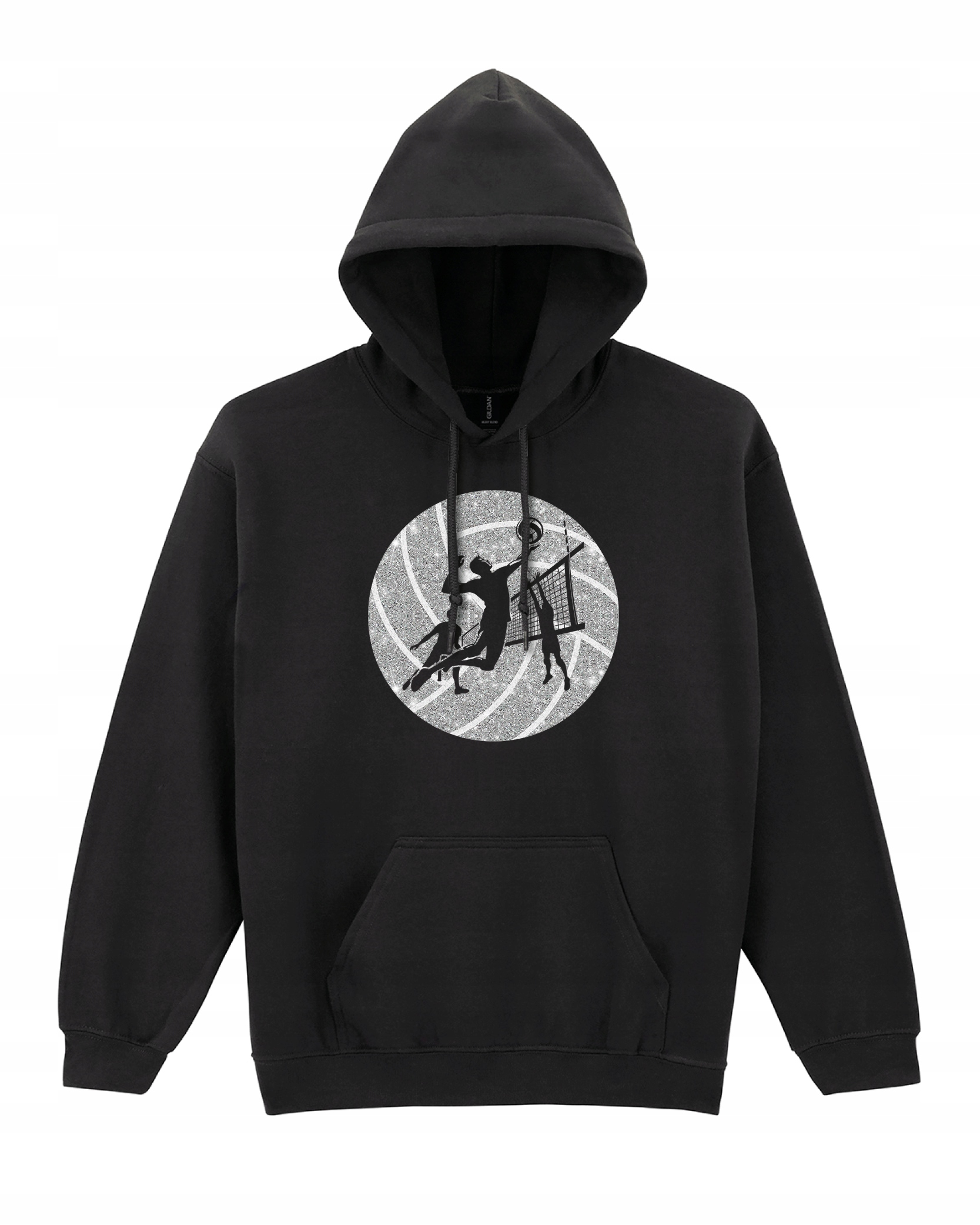 Mikina Volejbal v akci Serve for Volleyball Trénink Sport Black M