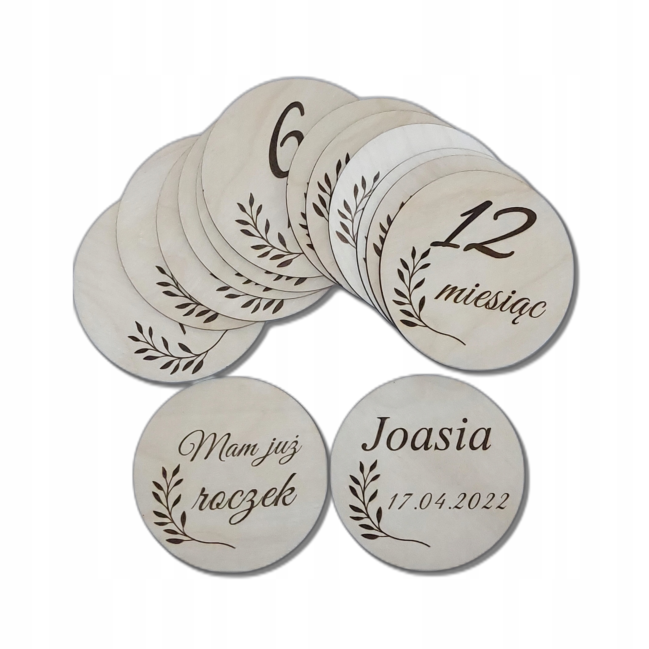 

Drewniane Tabliczki Z Miesiącami Do Zdjęć Dziecka