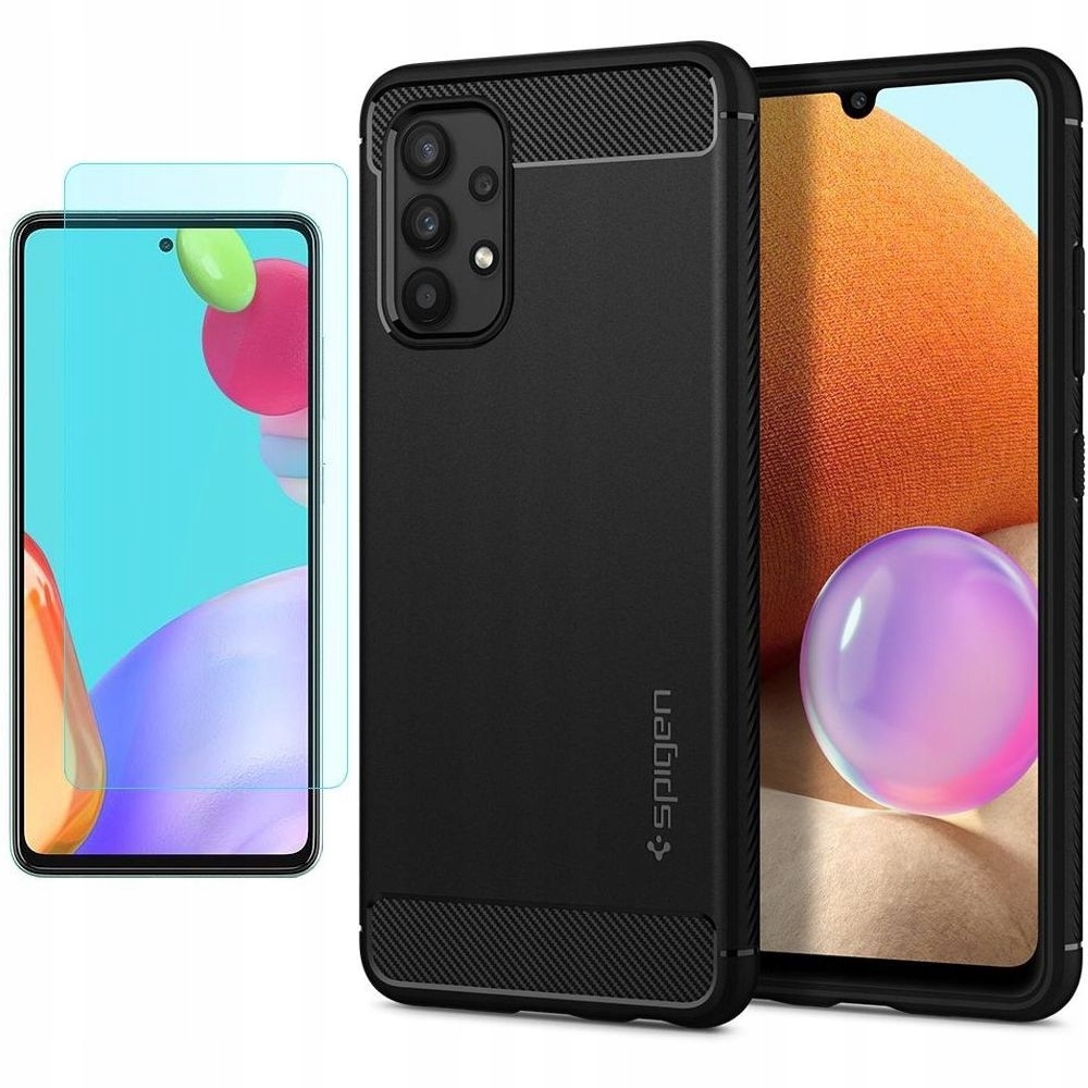 

Etui Spigen Rugged Armor + Szkło do Galaxy A52 5G