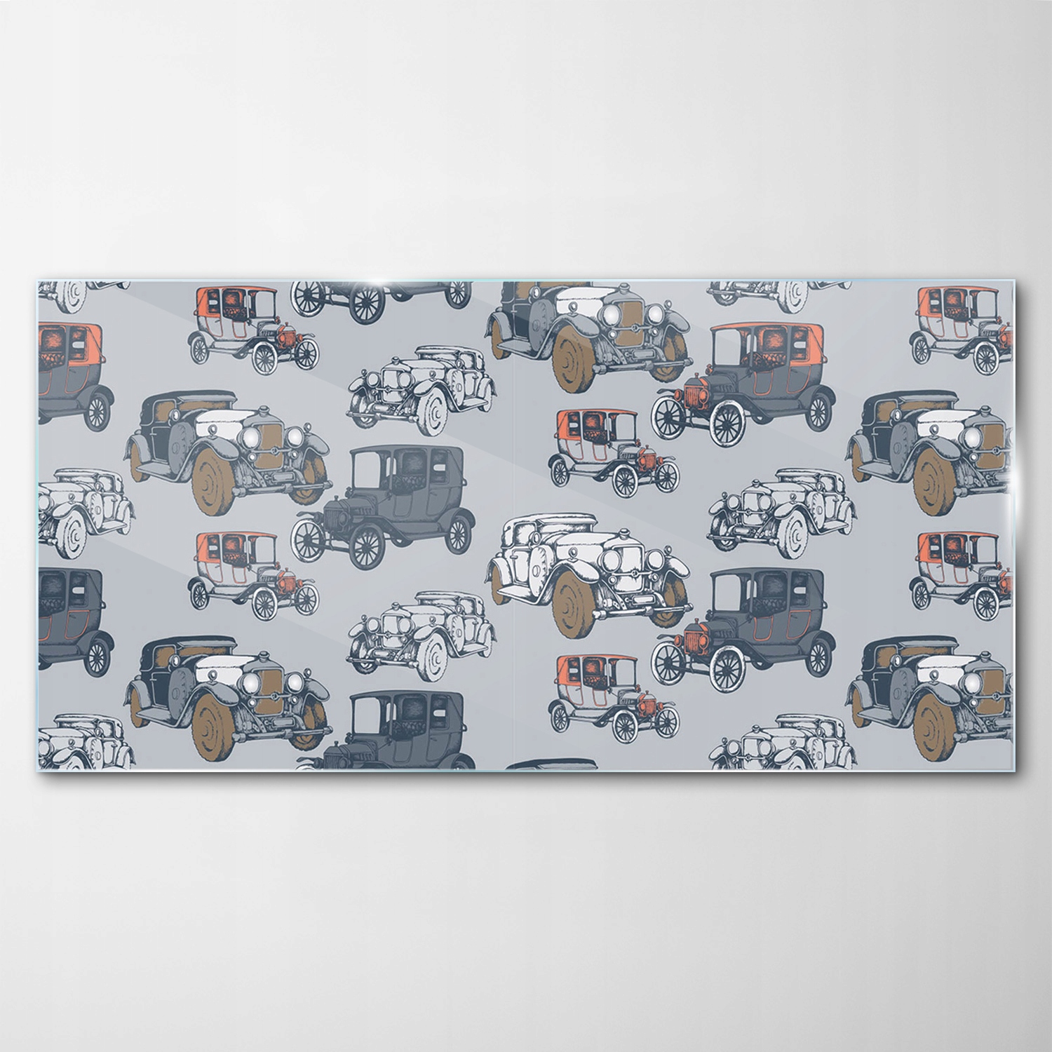 

Hartowany Obraz Szklany Vintage Auta Dom 100x50