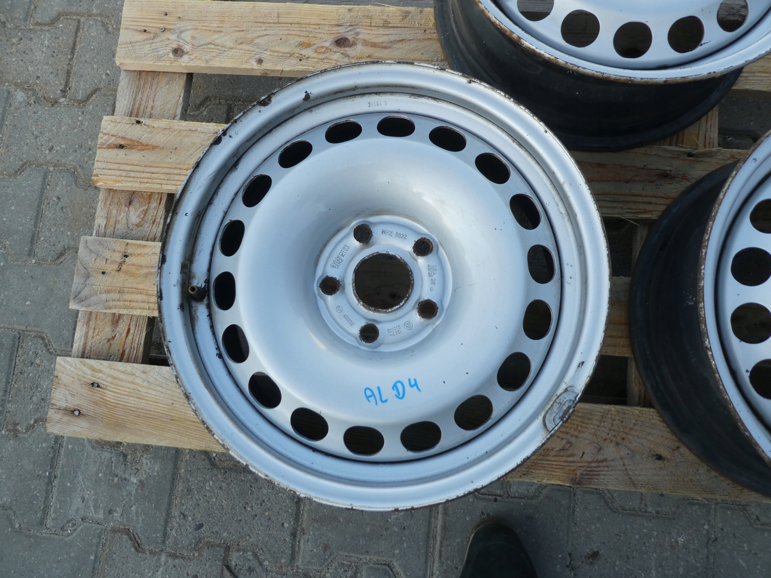 4X CERCHI FERRO VW 5X112 16 KBA43738