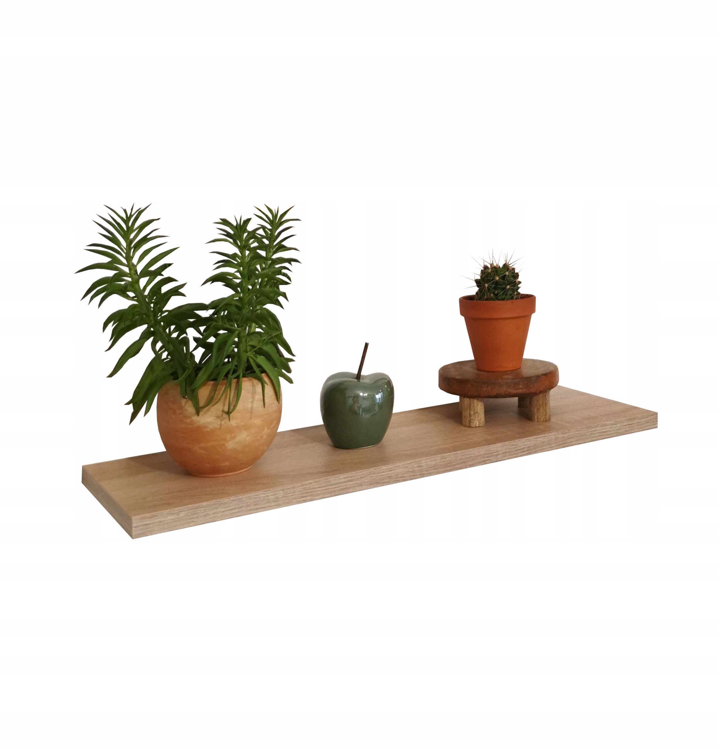 

Półka samowisząca, ukryte uchwyty sonoma dąb 60 cm