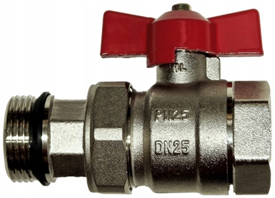 

Zawór kulowy 1'' ze śrubunkiem