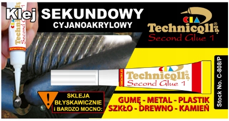 Klej sekundowy cyjanoakrylowy Technicqll 2 g