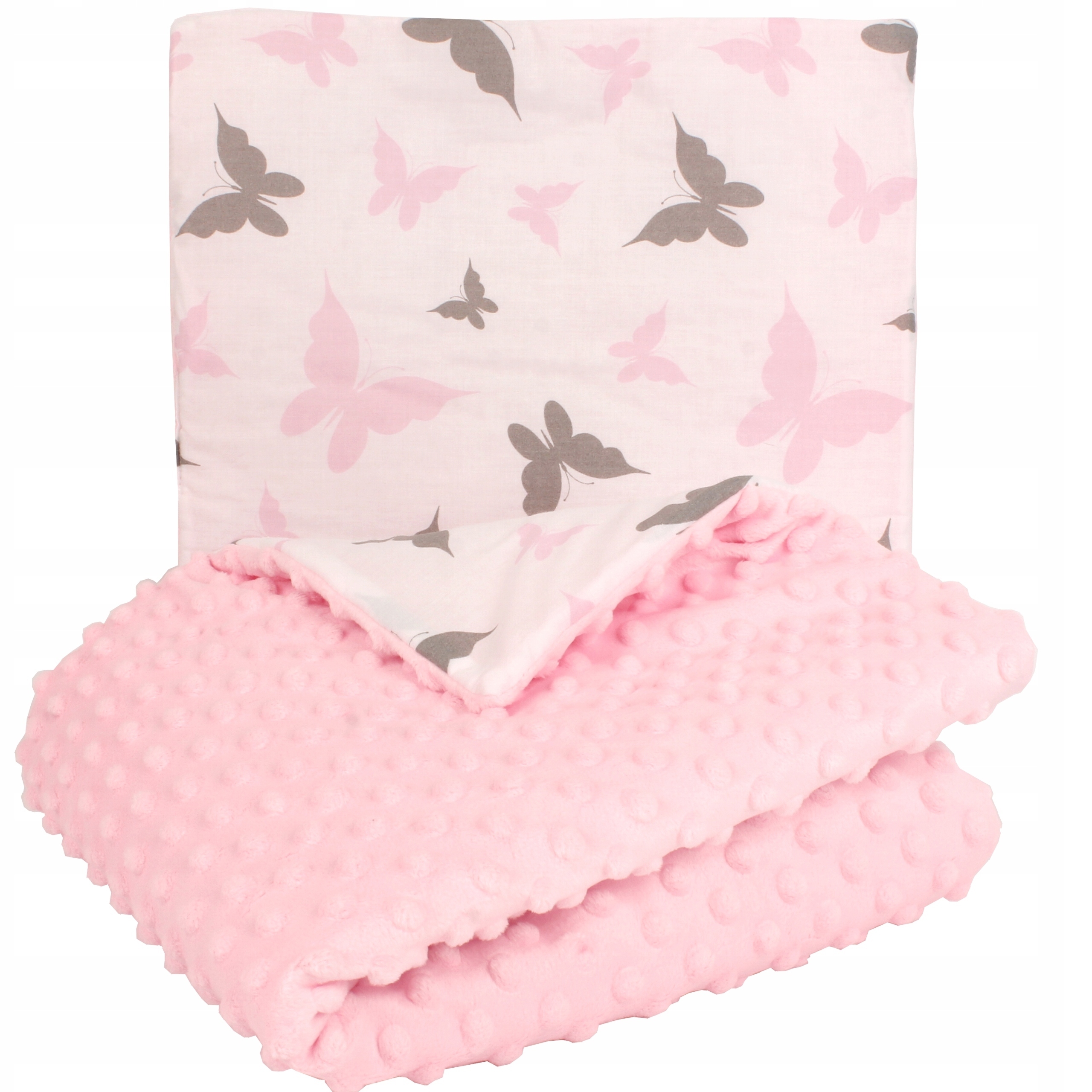 

123BABY Komplet Do Wózka Minky Kocyk Poduszka