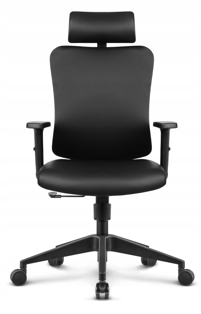 Fotel biurowy ergonomiczny Hell's Chair HC-1041 Czarny Ekoskóra Premium