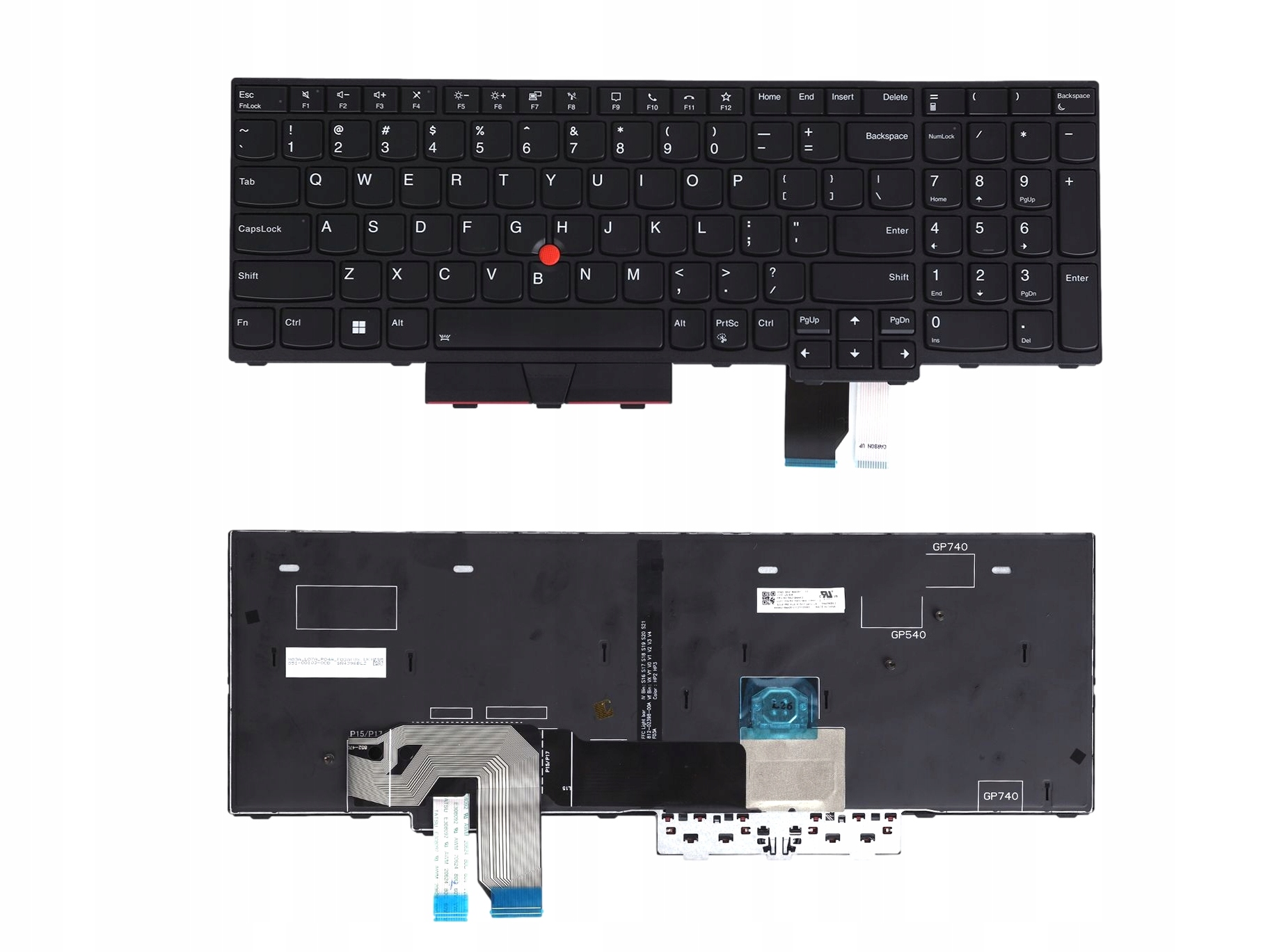Klávesnica Pre Lenovo Thinkpad T15G GEN2 P15 GEN2 P17 GEN2 20YQ 20YR Led