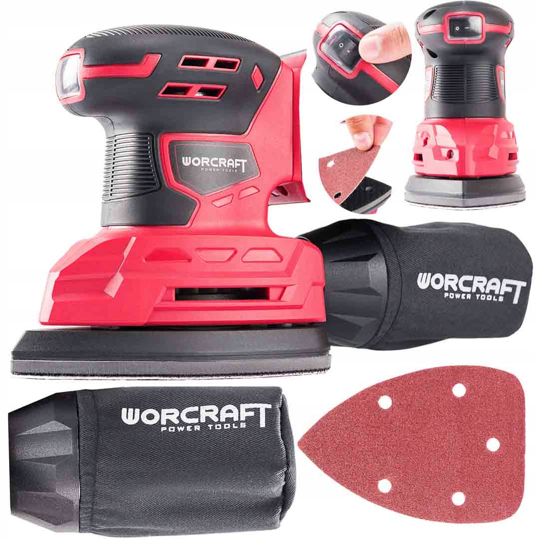 Akumulatorowa szlifierka oscylacyjna Worcraft CPMS-S20Li 20V Mocna Lekka