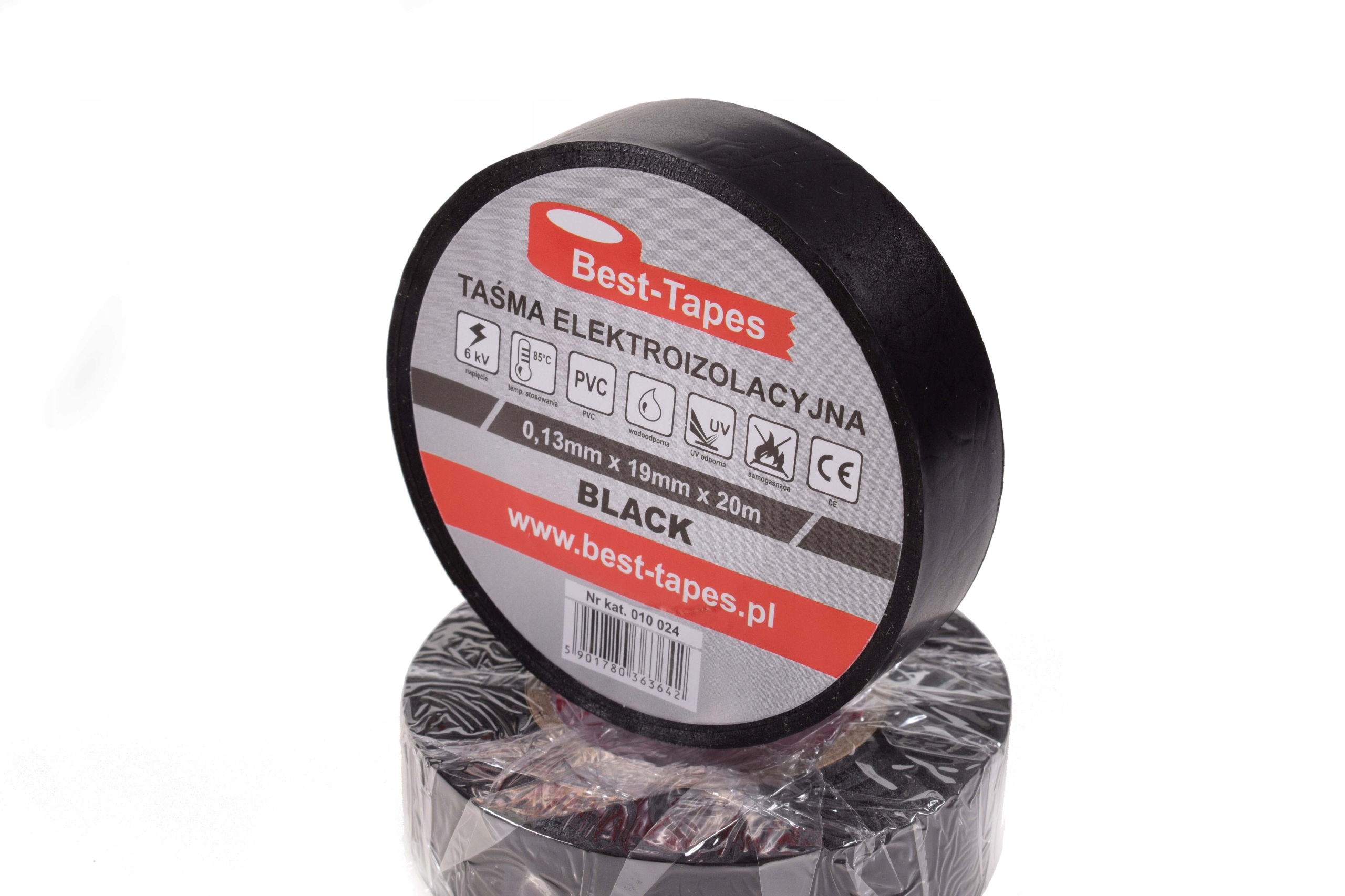 

Taśma elektroizolacyjna czarna 19mm/20m Best-tapes