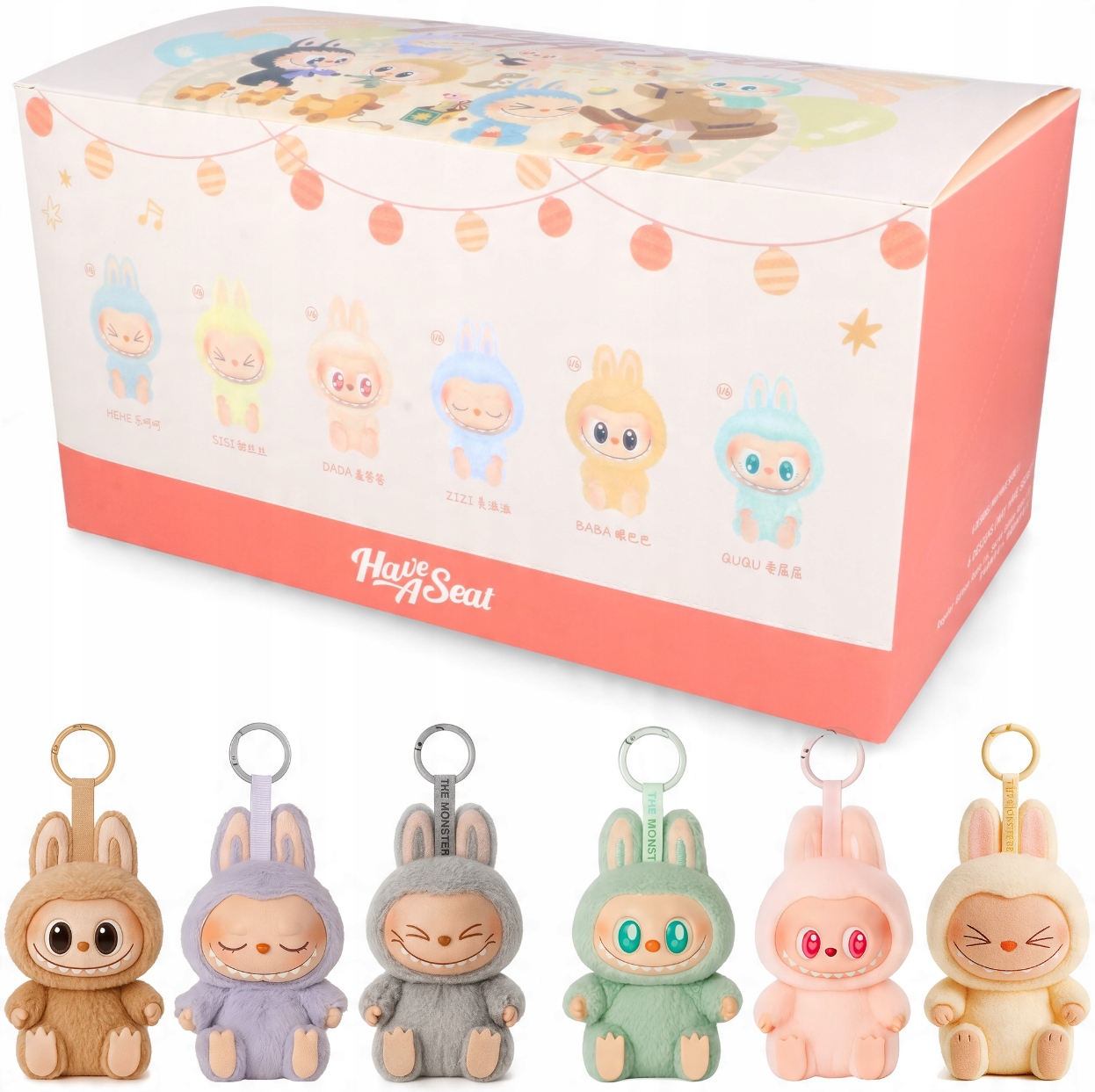 Popmart Labubu 6点セット Labubu (Zestaw6 sztuk) - Pop Mart The Monsters Have a Seat Display