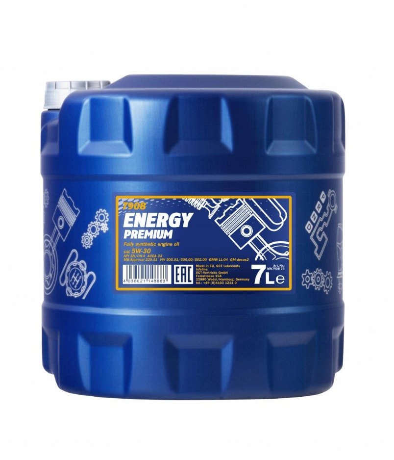 Motorový olej 7908 Mannol Energy Premium 5v30 7L