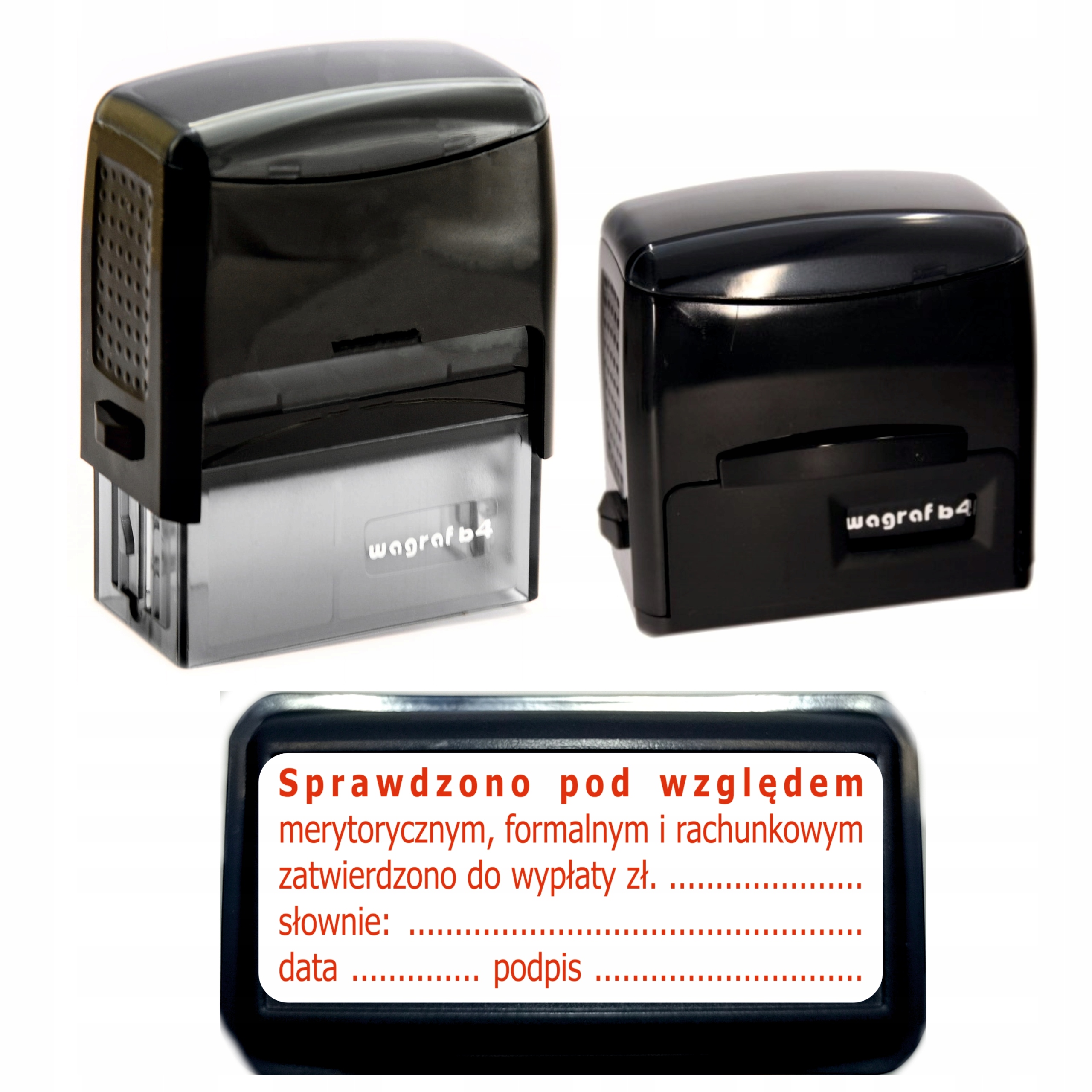 Pieczątka SPRAWDZONO POD WZGLĘDEM MERYTORYCZNYM FORMALNYM I RACHUNKOWYM b4s