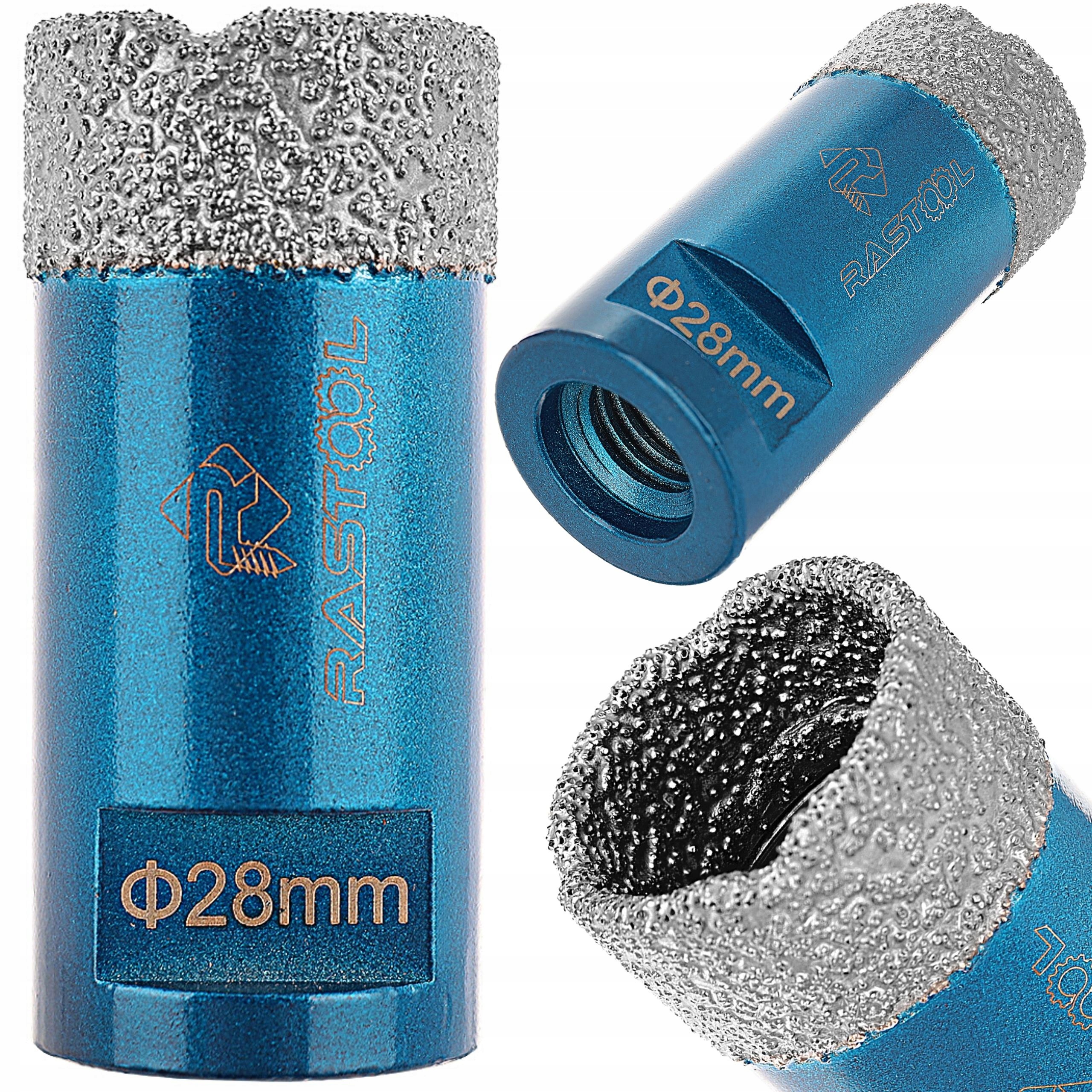 OTWORNICA DIAMENTOWA KORONKA DO GRESU PŁYTEK 28MM RASTOOL JAKOŚĆ PREMIUM