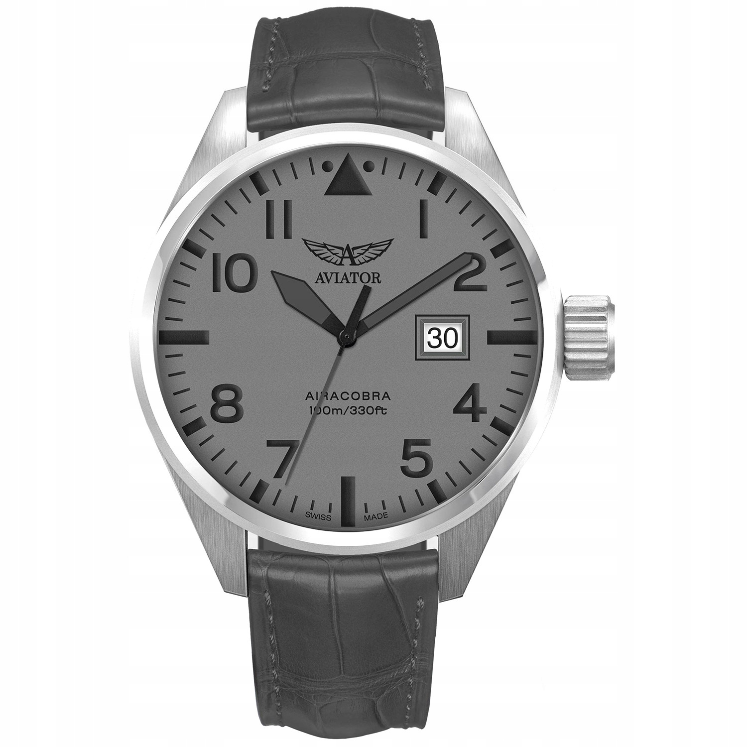 Pánské Hodinky Aviator V.1.22.0.150.4 šedý pásek
