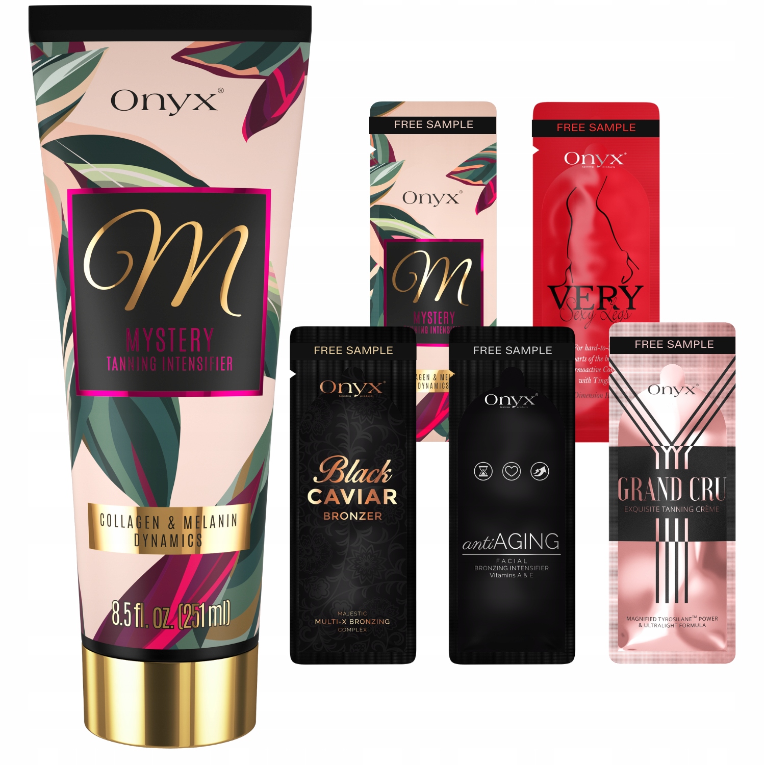 Onyx Mystery Urychlovač opalování s aktivátorem kolagenu v pokožce +dárek