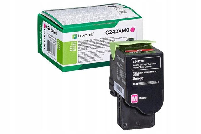 Originální toner Magenta Lexmark C2425 (C242XM0)