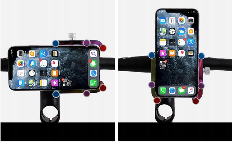 GUB PLUS 12 UCHWYT NA TELEFON DO ROWERU MOTOCYKLA NA KIEROWNICE OBRÓT 360 Model PLUS 12