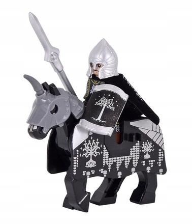 

Klocki figurka włócznik rycerz Gondoru koń