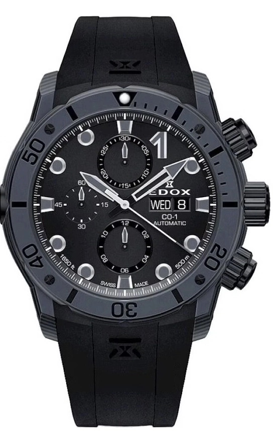 Pánské Hodinky Edox 01125 Clngn Ning CO-1 Carbon Chronograph Automatic