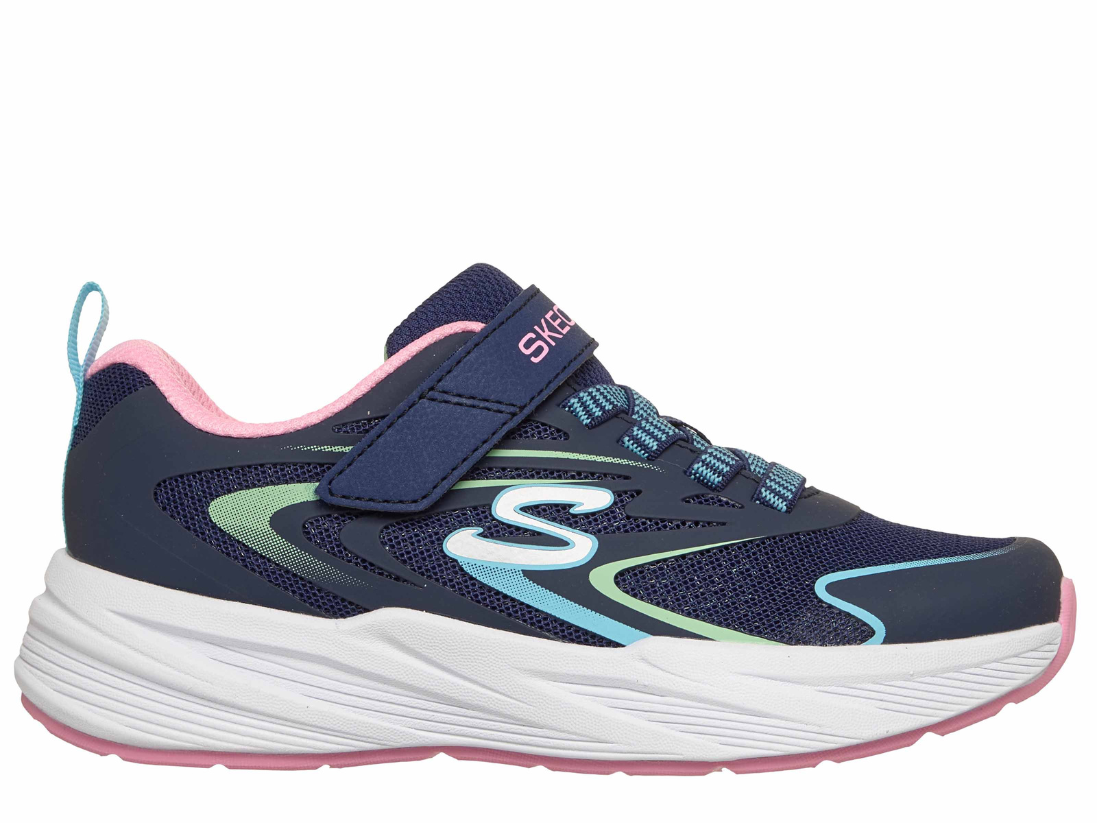 Skechers Microspec Treadhyper 303882L Nvmt Buty Dziecięce Na Rzep Gumki