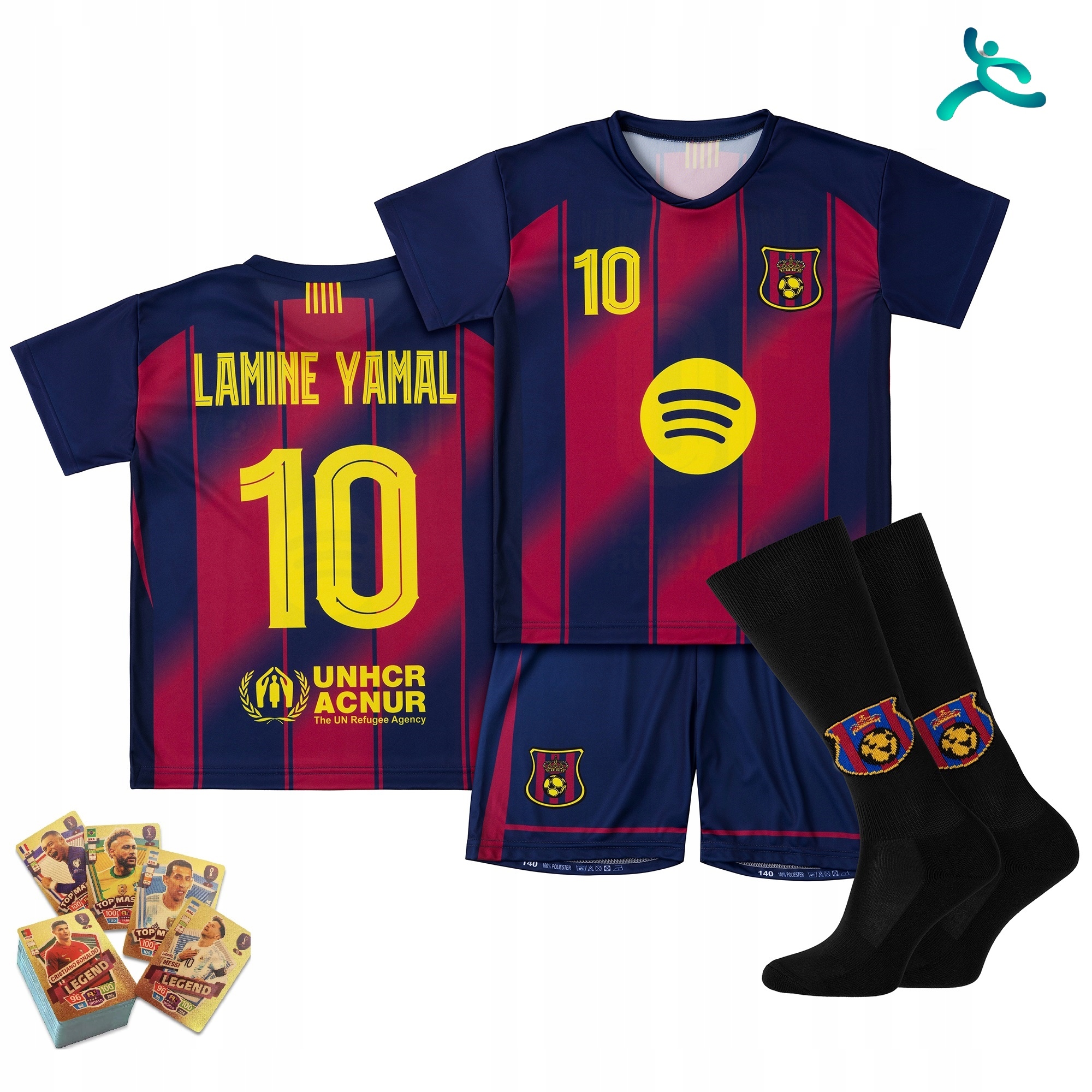 Fotbalové oblečení komplet dárek Lamine Yamal vel 122