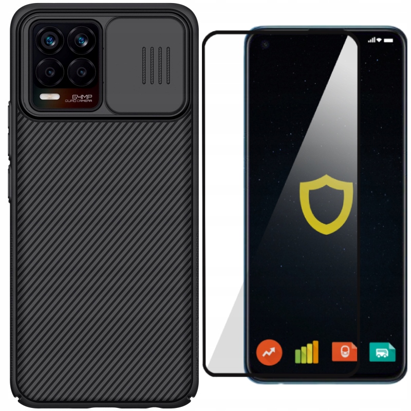 

Etui Nillkin Camshield Do Realme 8 8 Pro Szkło