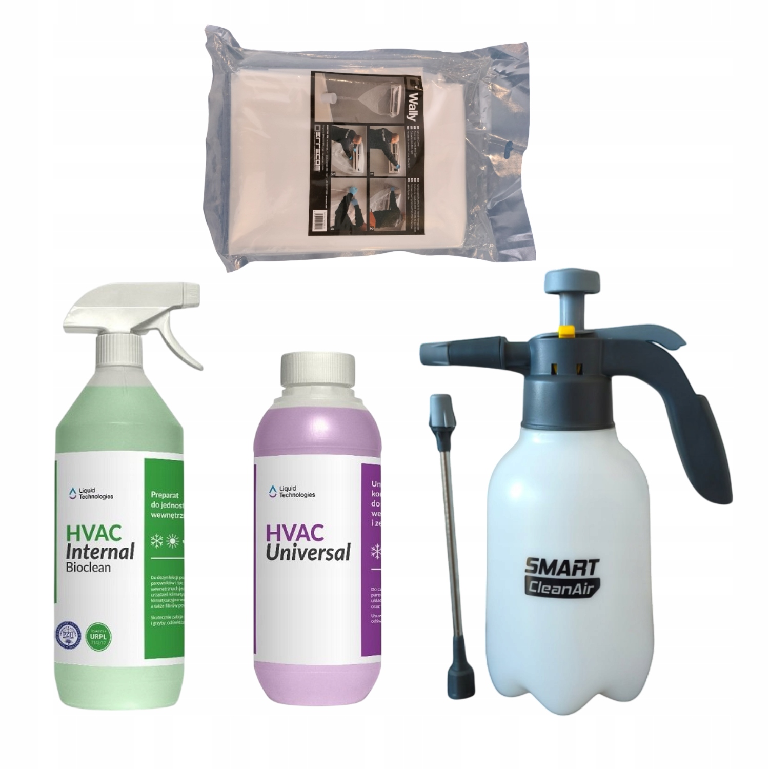 Sada Na Umývanie Klimatizácie 1 L Bioclean Universal Kryt Postrekovač