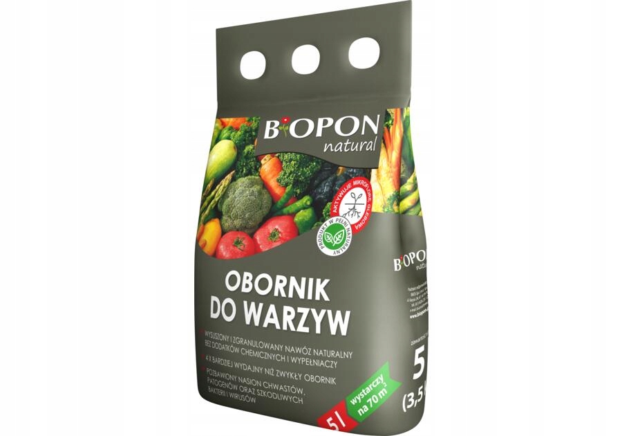 

Nawóz wieloskładnikowy Biopon granulat 5 kg 5 l