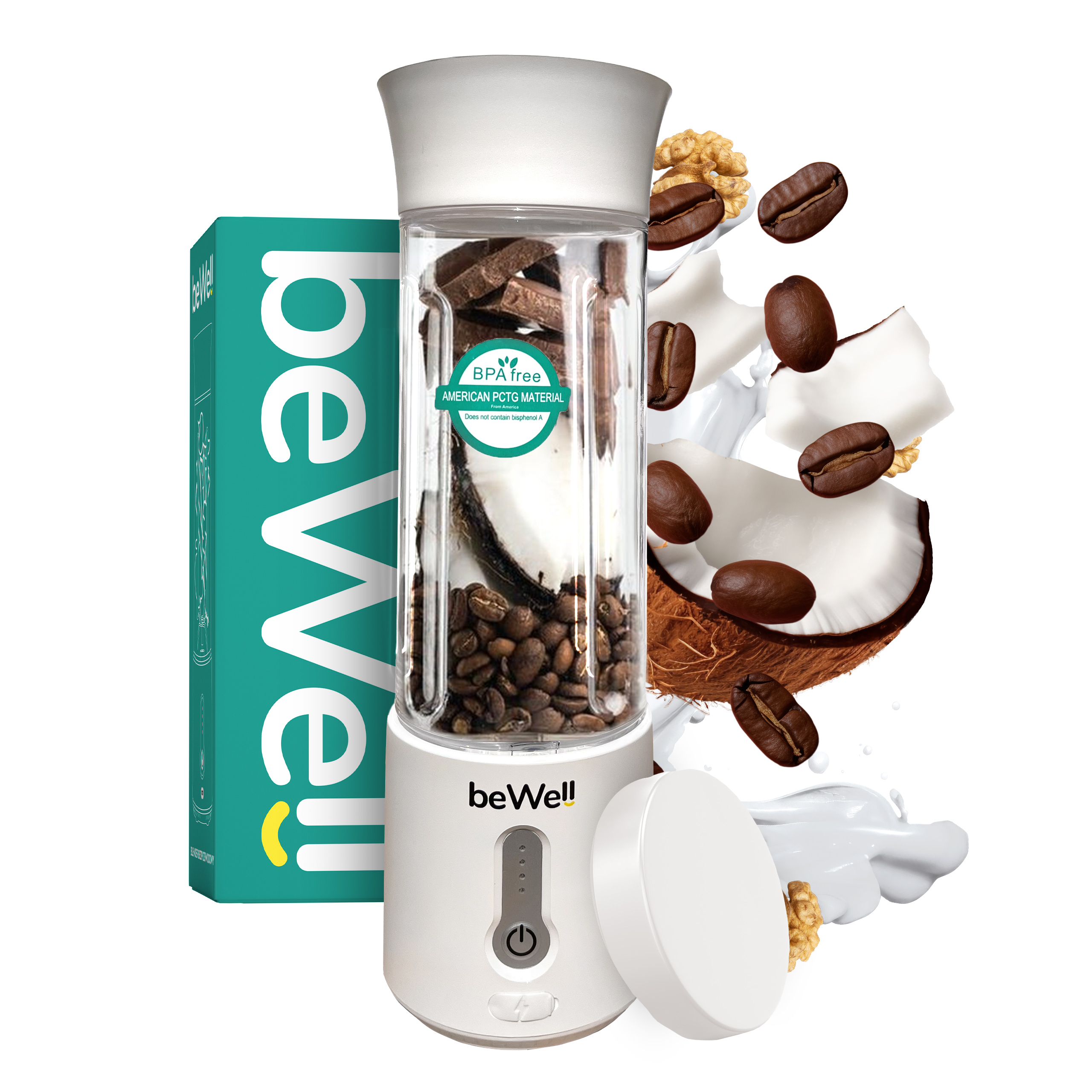 Stolní mixér do smoothie beWell bezdrátový 500ml