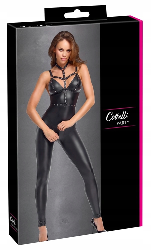 Cottelli PARTY Jumpsuit Harness XL czarny matowy regulowany