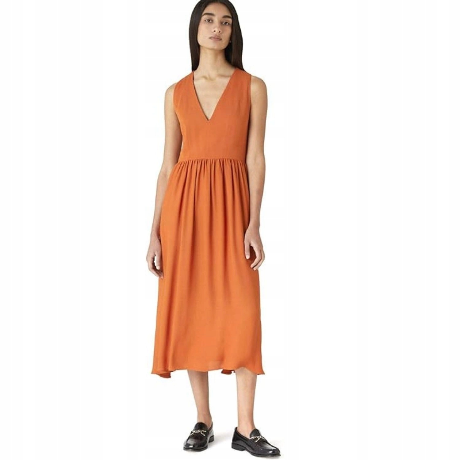 Šaty Trussardi dámská koktejlová oranžová midi 40/ M