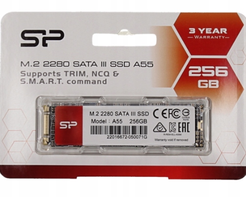 

Silicon Power Ssd A55 256GB M.2 Sata 550/450 MB/s
