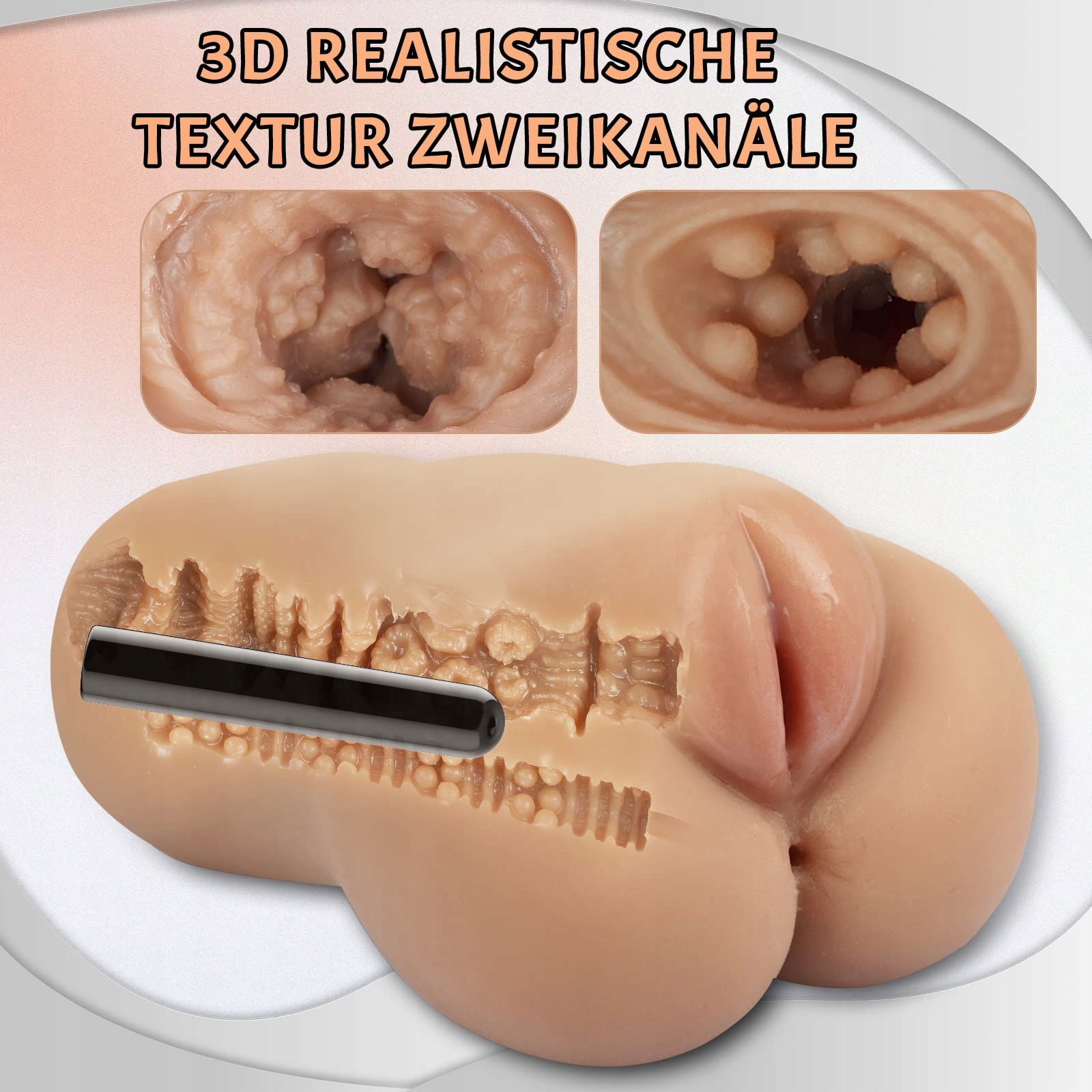 MIKYMIKY Masturbator Dla Mężczyzn Realistyczny Design Wysokiej Jakości TPE — miniatura 2