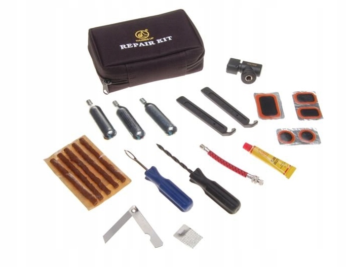 DUŻY ZESTAW NAPRAWCZY OPON z CO2 w POKROWCU Numer katalogowy części AA0124