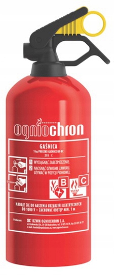 GAŚNICA I TRÓJKĄT - ZESTAW BEZPIECZEŃSTWA DO AUTA Producent Ogniochron