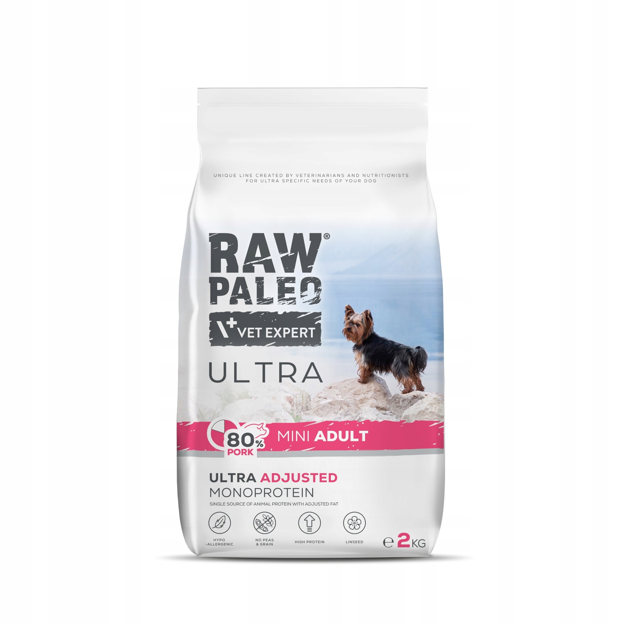 Levně Raw paleo ultra pork vepřové mini adult 2 kg