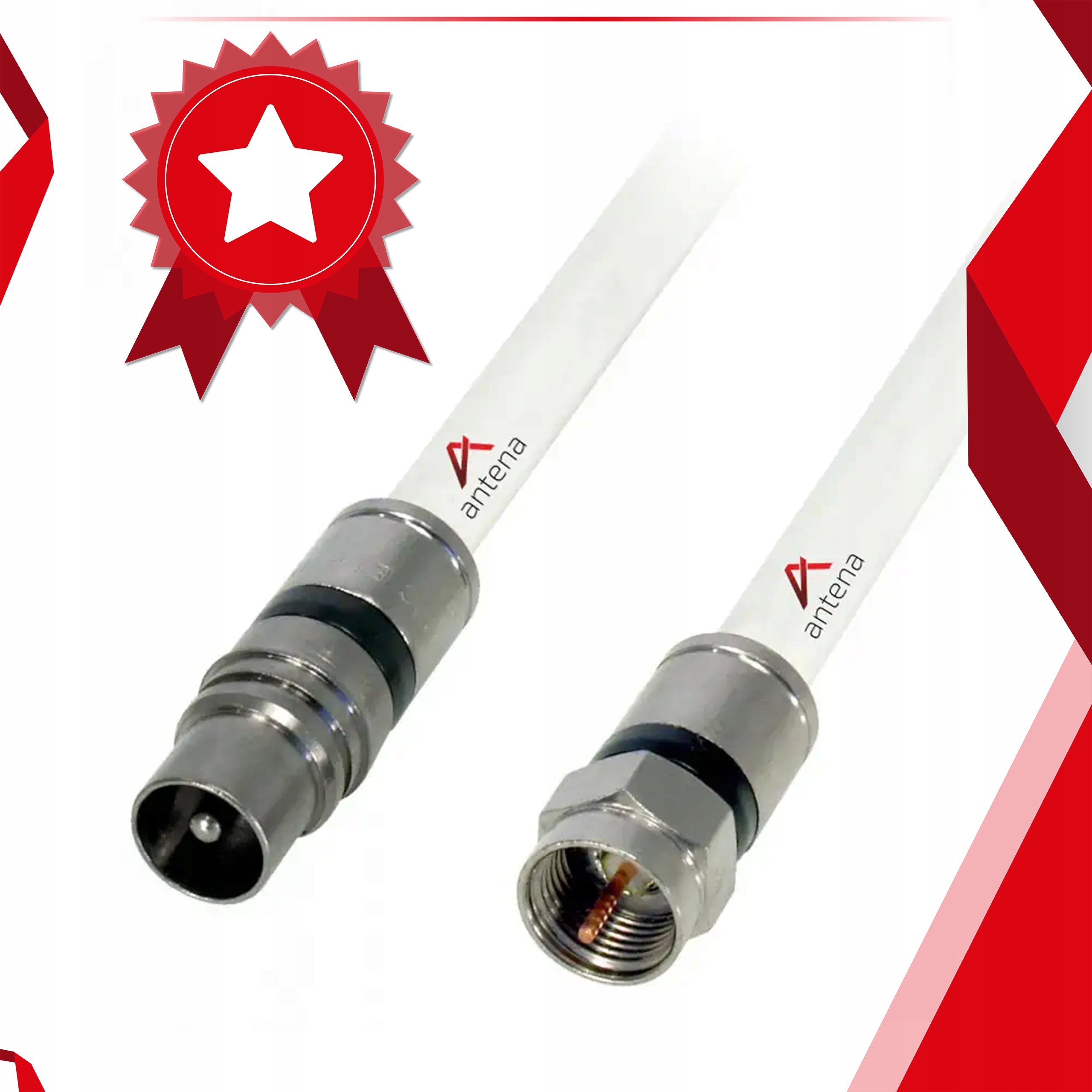 Gotowy Kabel Antenowy Na Metry Wtyk F-Wtyk Ant 3m Stan opakowania oryginalne