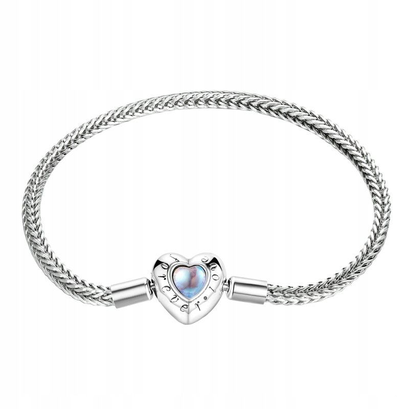 

Bransoletka modułowa srebrna do Charms Serce S925