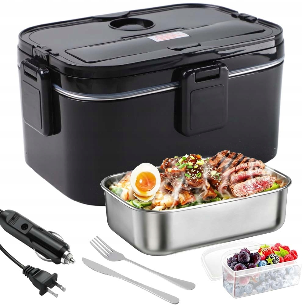 Elektrický Vyhřívaný Obědový Box Pro Auto A Kancelář 1800 ML 12V/24V 80W
