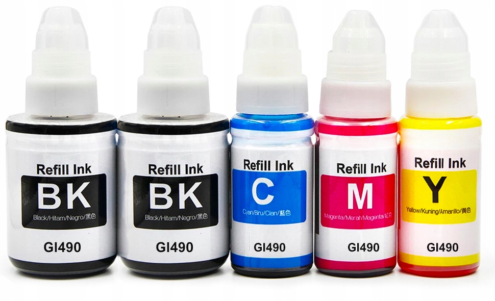 

5x Tusz do Canon G1411 G2411 G3411 G4411 GI-490