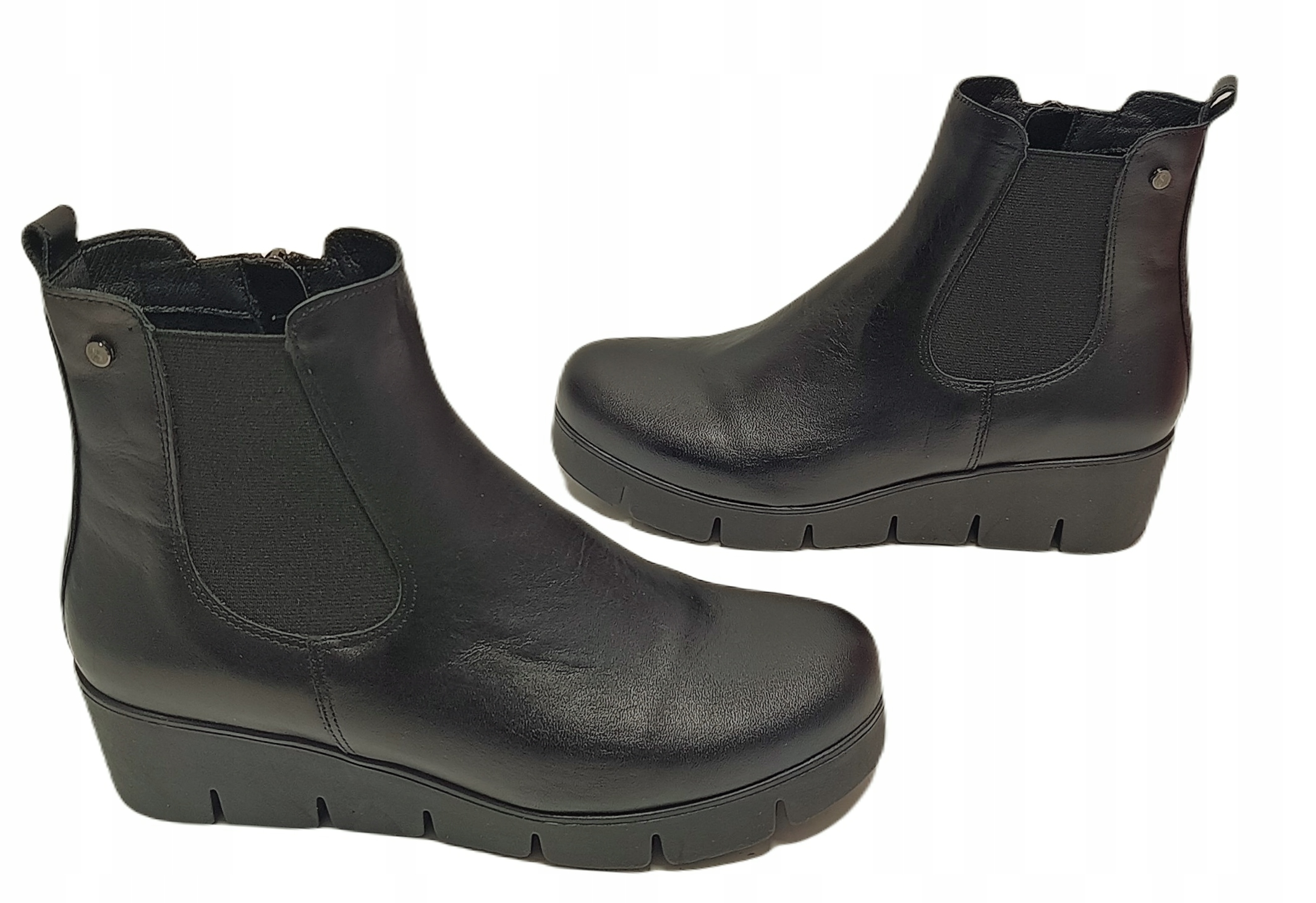 Módní kotníkové boty Sempre 22-067/c černé vel.36