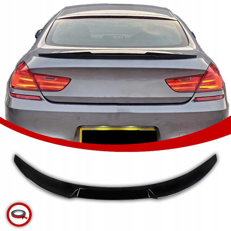 Bmw F06 Letka Spoiler Zadní Krytka M Look Černý Lesk